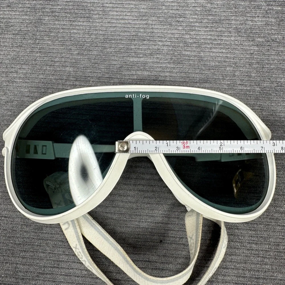 Vintage Uvex Sportstyle Shield Sunglasses White W Germany No 5347 Anti-Fog Case